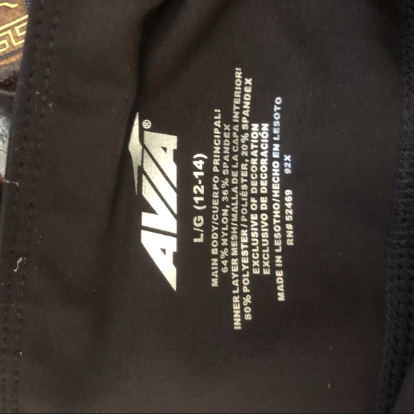 Avia grey & black with white stripes active leggings Like New - 2 pair bundle - Picture 6 of 16